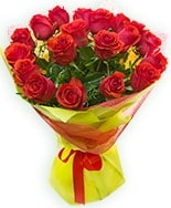 19 Adet kırmızı gül buketi Ankara Kızılay çiçek siparişi vermek
